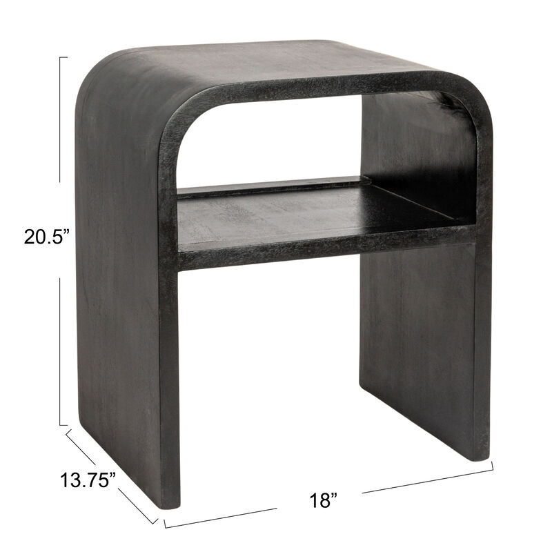 Modern Waterfall Edge Mango Wood Coffee Table image number 2