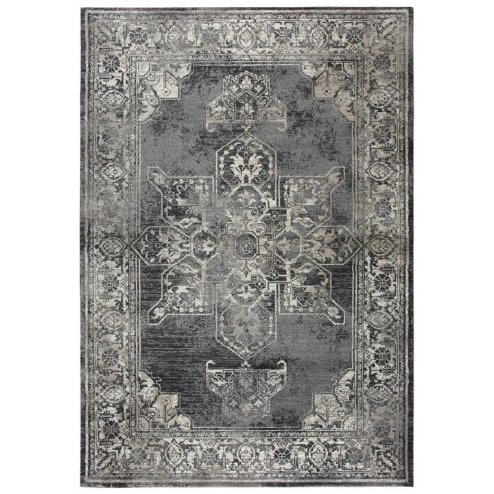 Power Loomed Cut Pile Polypropylene Rug, 3'3" x 5'3"