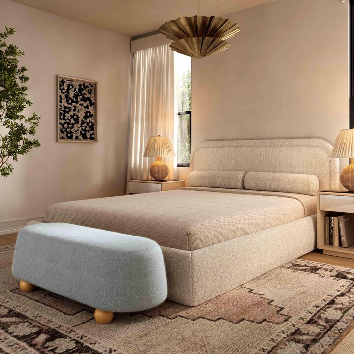 Jaine Loose Mohair Large Ottoman