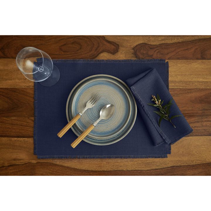 Linen Dinner Napkins - Fringe