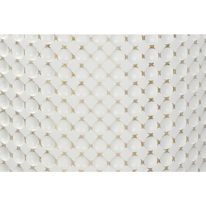 Carolina Chair & Table Dimple Round Accent Table - Whitewash