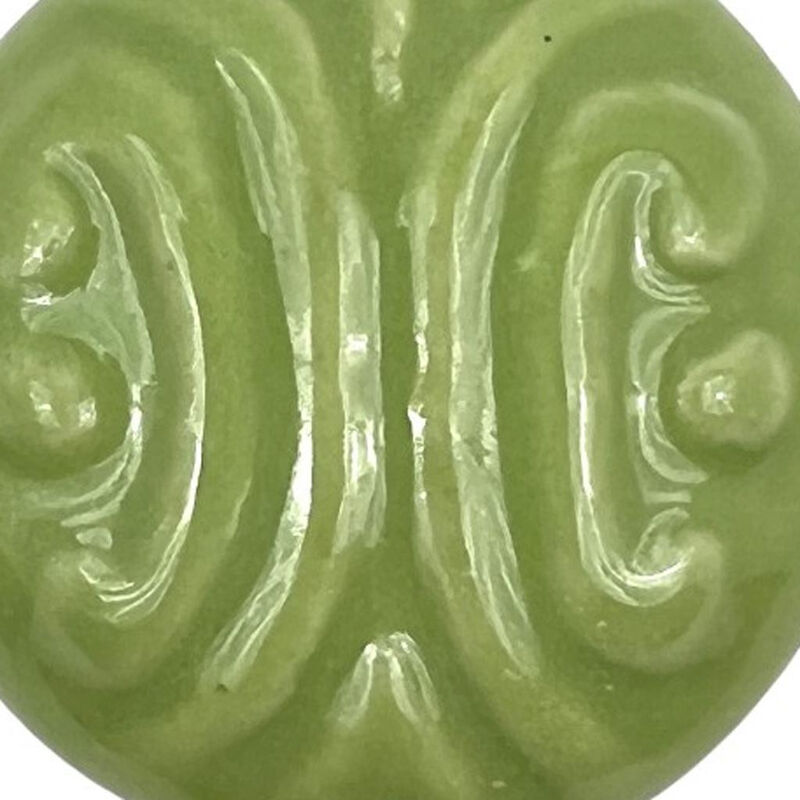 HomeRoots Set of Six Green Mushroom Knob Embossed Ceramic Drawer Pull Knobs image number 5