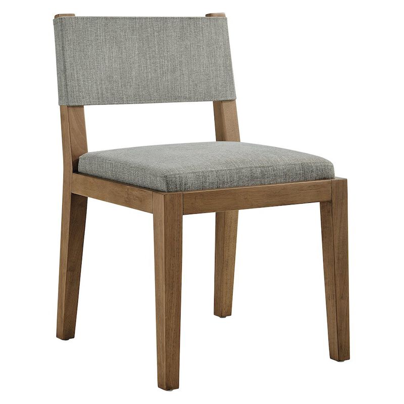 Calder Fabric Upholstered Wood Armless Dining Chair image number 0