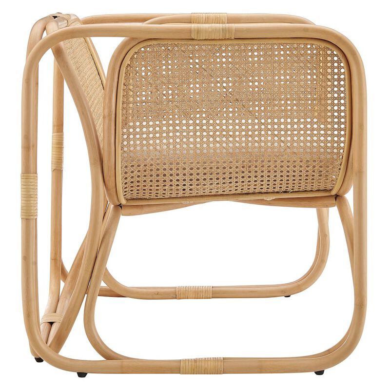 Ellis Natural Rattan Accent Armchair image number 3
