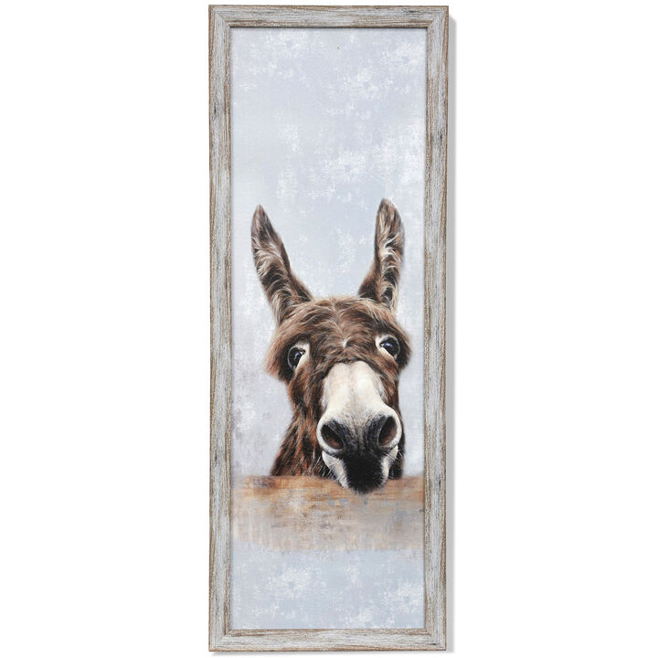 The Donkey Left Framed Print