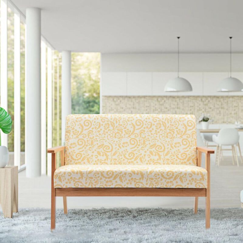 Hivvago Modern Fabric Loveseat Sofa Couch Upholstered 2-Seat Armchair
