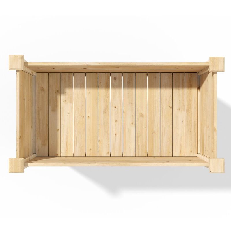 Elevated Victory Planter Box – Natural Cedar Raised Garden Bed