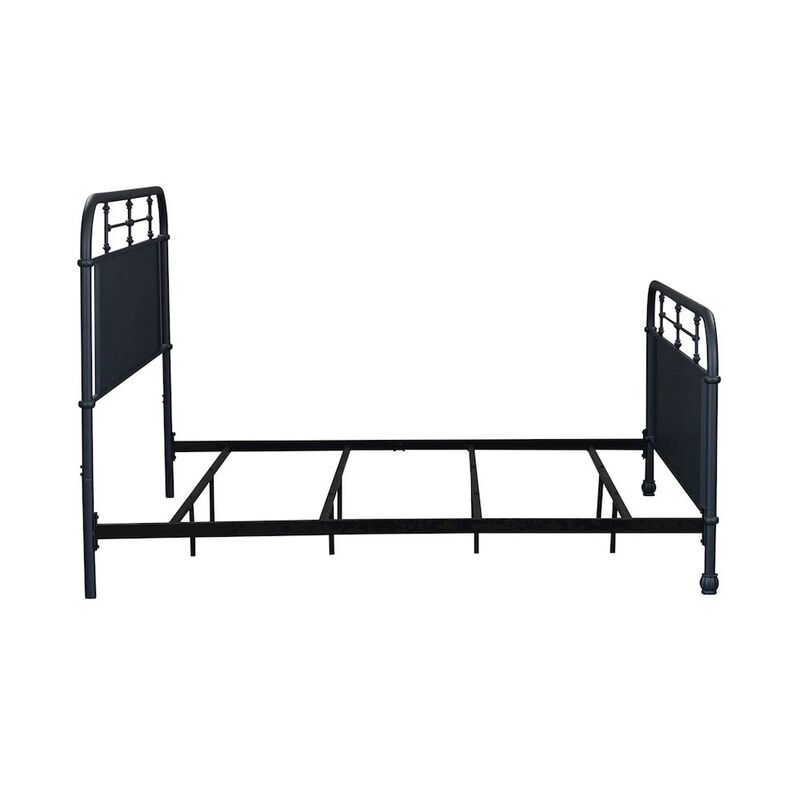 Liberty Furniture Vintage Series King Metal Bed- Navy in Distressed Metal image number 2