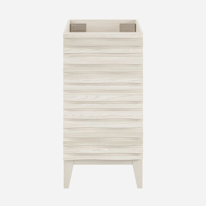 Cascade 18" Freestanding Bathroom Vanity Cabinet without Top in White Oak
