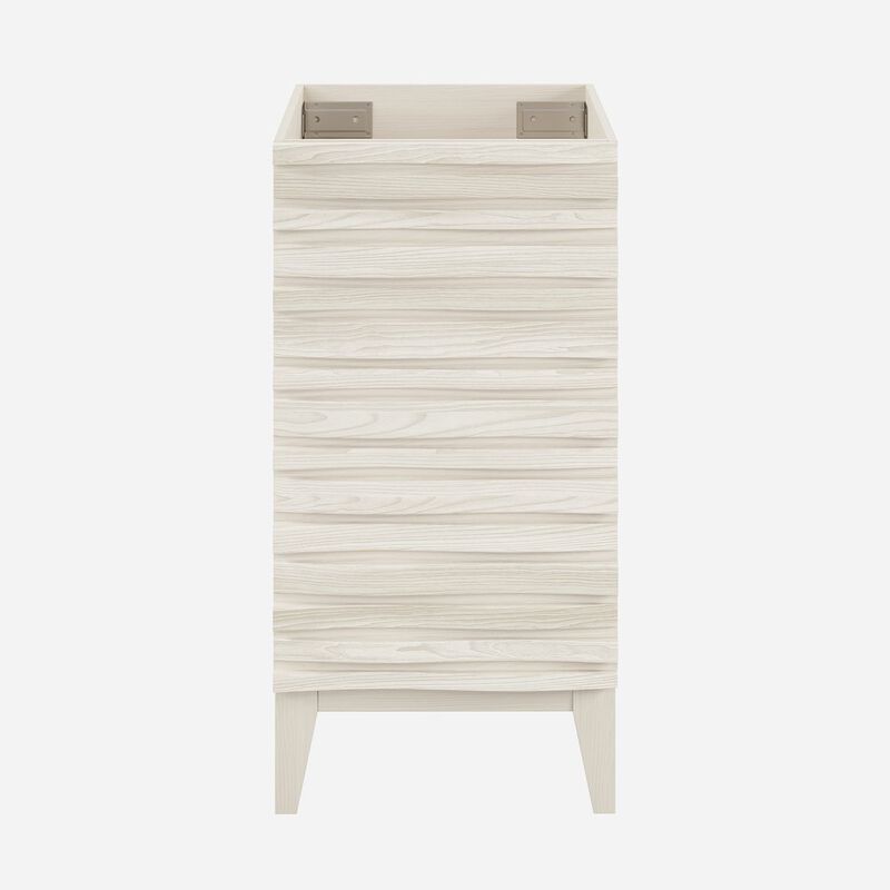 Cascade 18" Freestanding Bathroom Vanity Cabinet without Top in White Oak image number 0