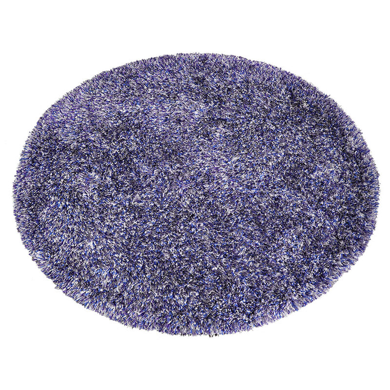 RUGSOTIC CARPETS HAND TUFTED SHAG POLYESTER ECO-FRIENDLY AREA RUGS  - Round, Size, Solid Plain Design, High Pile Thick Handmade Anti Skid Area Rugs for Living Room, Bed Room K00111 image number 2
