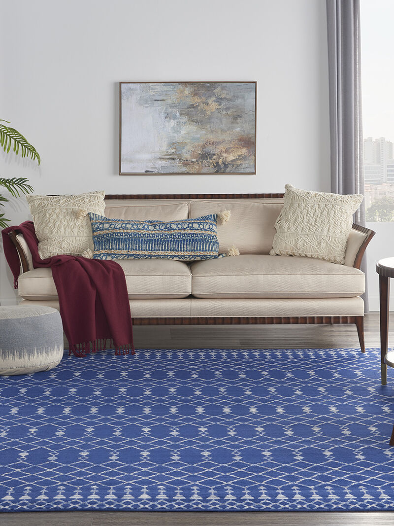 Whimsicle WHS02 Navy 8' x Round Rug