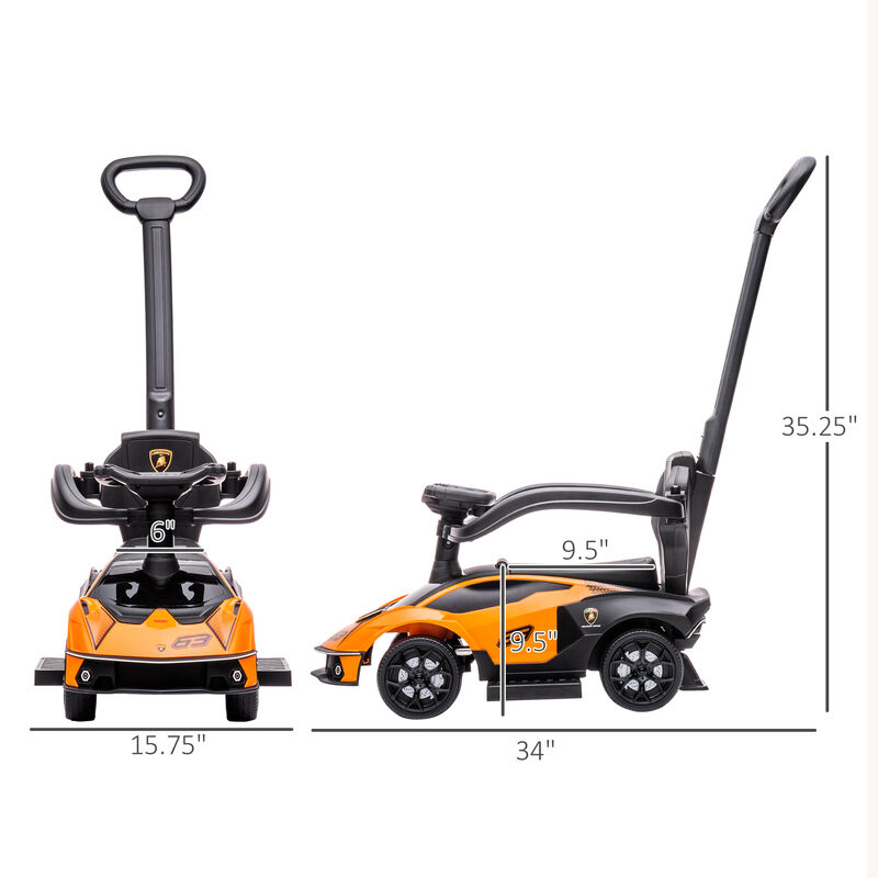 BreeBe Toddler Push Car, Lamborghini Stroller Walking Car image number 2