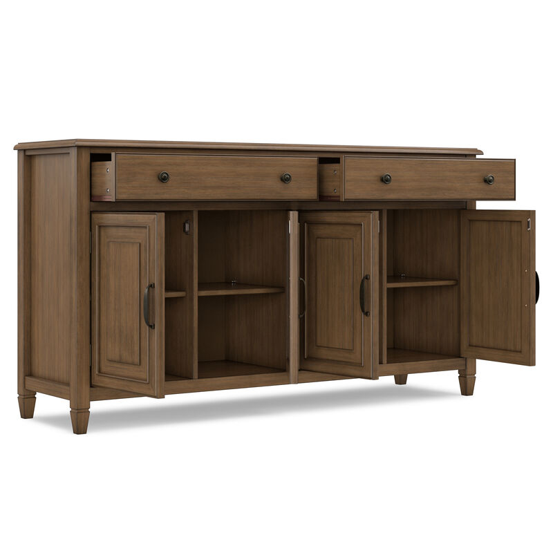 Simpli Home Connaught Large Sideboard Buffet Storage Cabinet image number 4