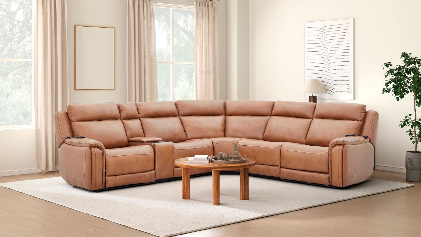 Finch 6-Piece Power Sectional | Mathis Home