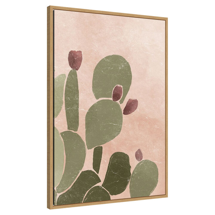 Desert Cactus II by Yuyu Pont Framed Canvas Wall Art