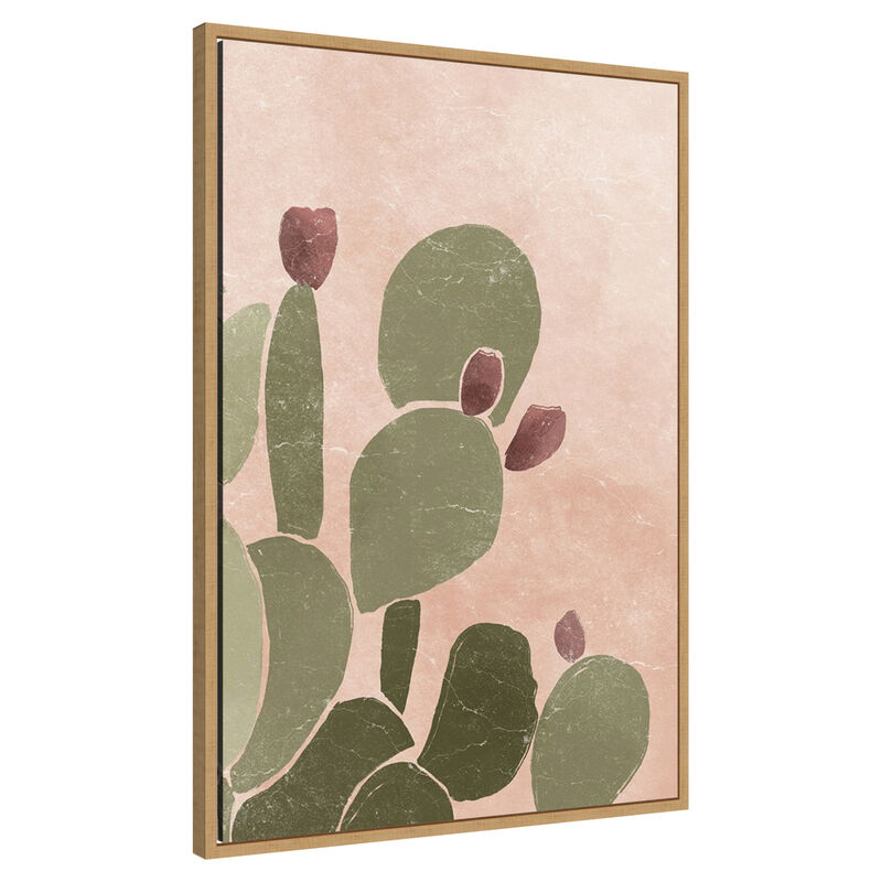 Desert Cactus II by Yuyu Pont Framed Canvas Wall Art image number 0