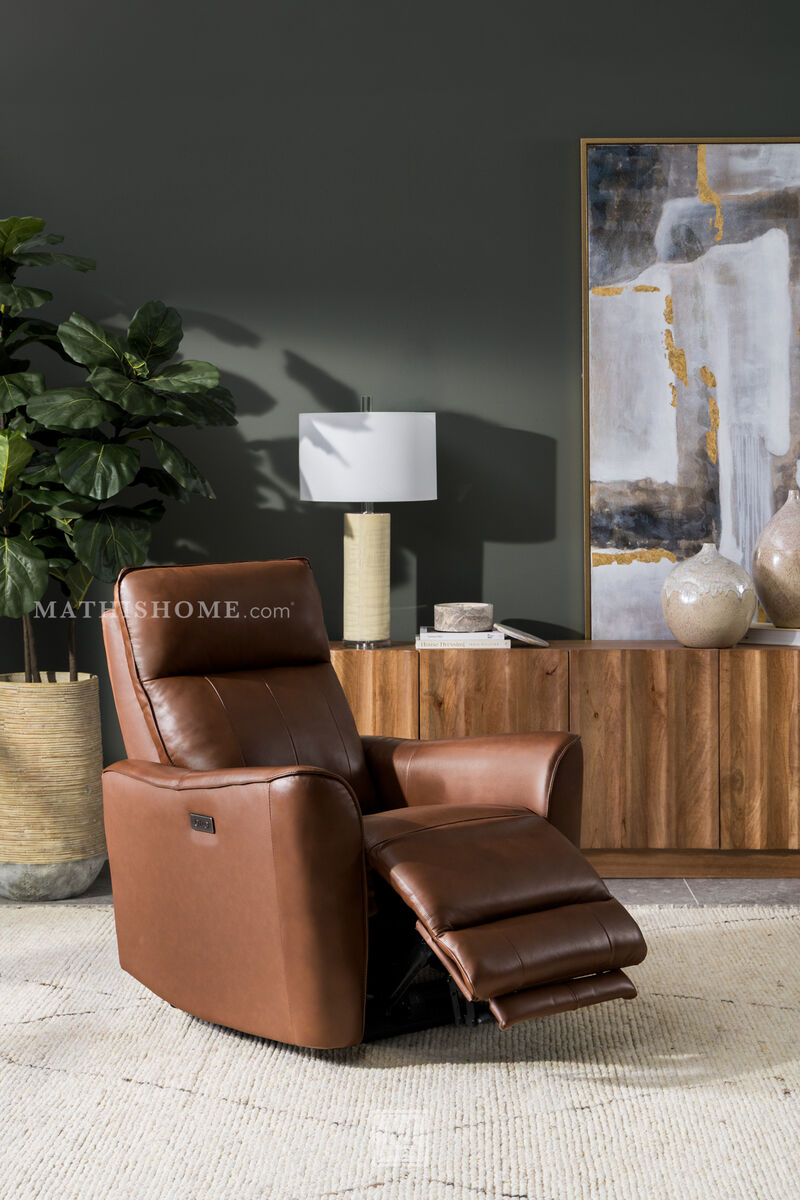 Oslo Zero Gravity Power Recliner in Brown image number 9