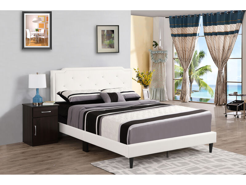 Deb Jewel Tufted Full Panel Bed