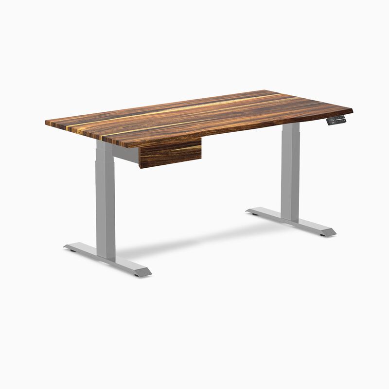 Desky Dual Hardwood Standing Desk With Drawer image number 0