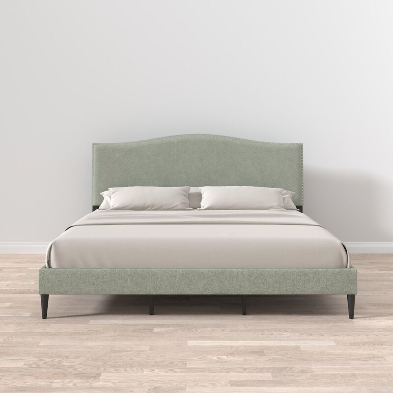 Rize Home Leighford King Platform Bed Stone(Light) image number 4