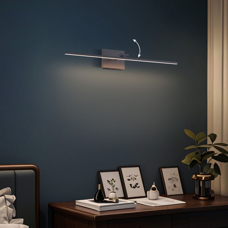 Santino 28" Modern Minimalist Swivel Integrated Dimmable LED Rechargeable Picture Light with Touch Sensor