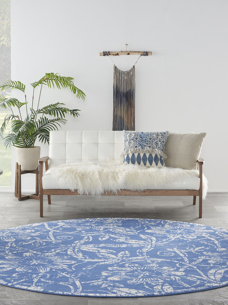 Whimsicle WHS05 Blue 8'4" x 11'6" Rug