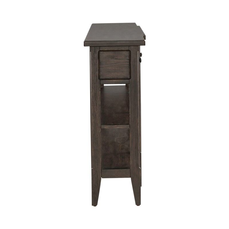 Liberty Furniture Paradise Valley Hall Console Table Traditional - Saddle Brown Oak Wood image number 3