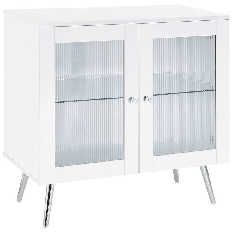 Coaster Nieta 2-door Engineered Wood Accent Cabinet White High Gloss