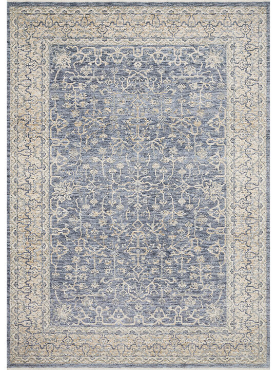 Pandora PAN04 Dark Blue/Ivory 6'3" x 8'10" Rug