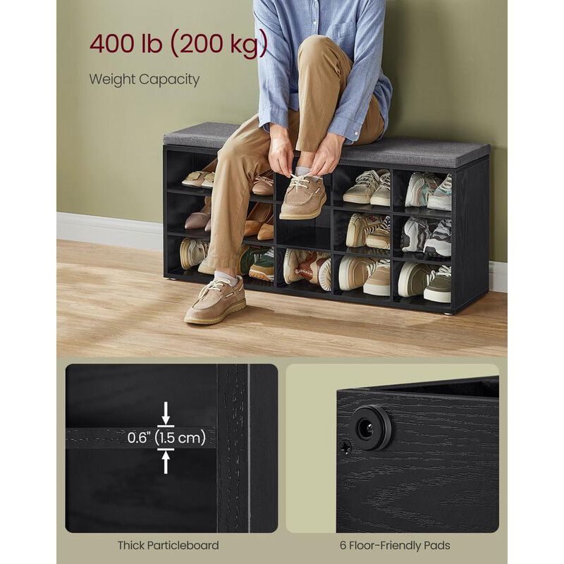 Shoe Bench for Organized Entryway and Convenient Footwear Storage