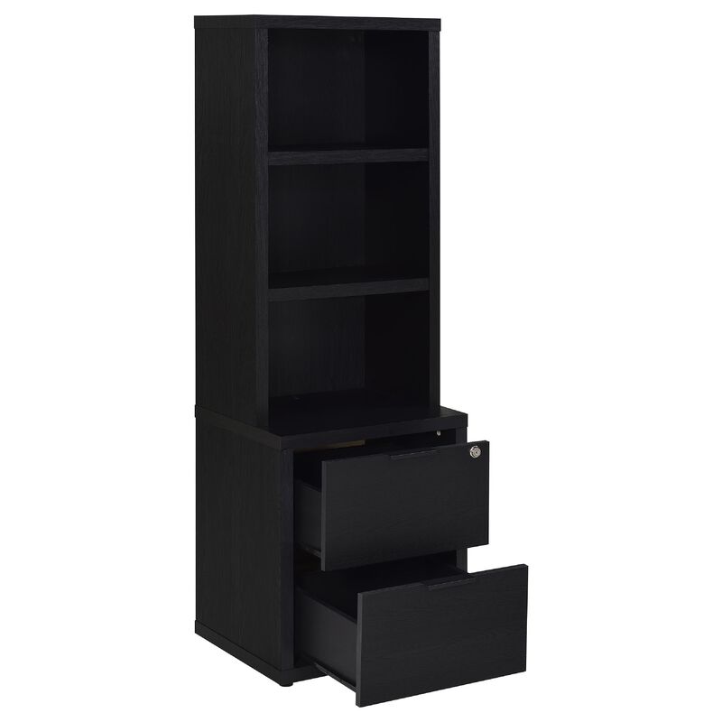 Park Bookcase with 3 Open Shelves, 2 Drawers image number 3