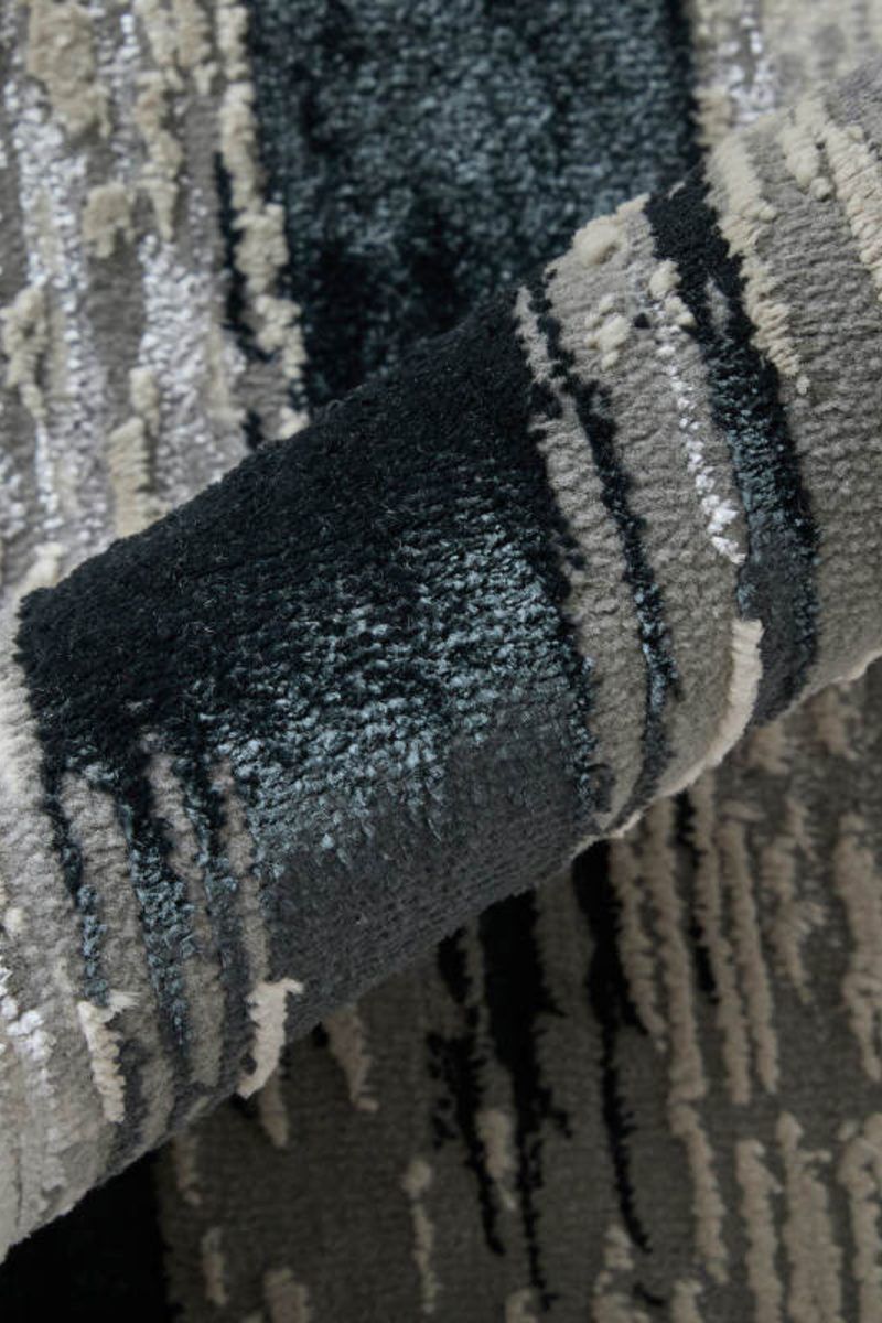 Micah 3338F Black/Silver 9'2" x 12' Rug image number 6