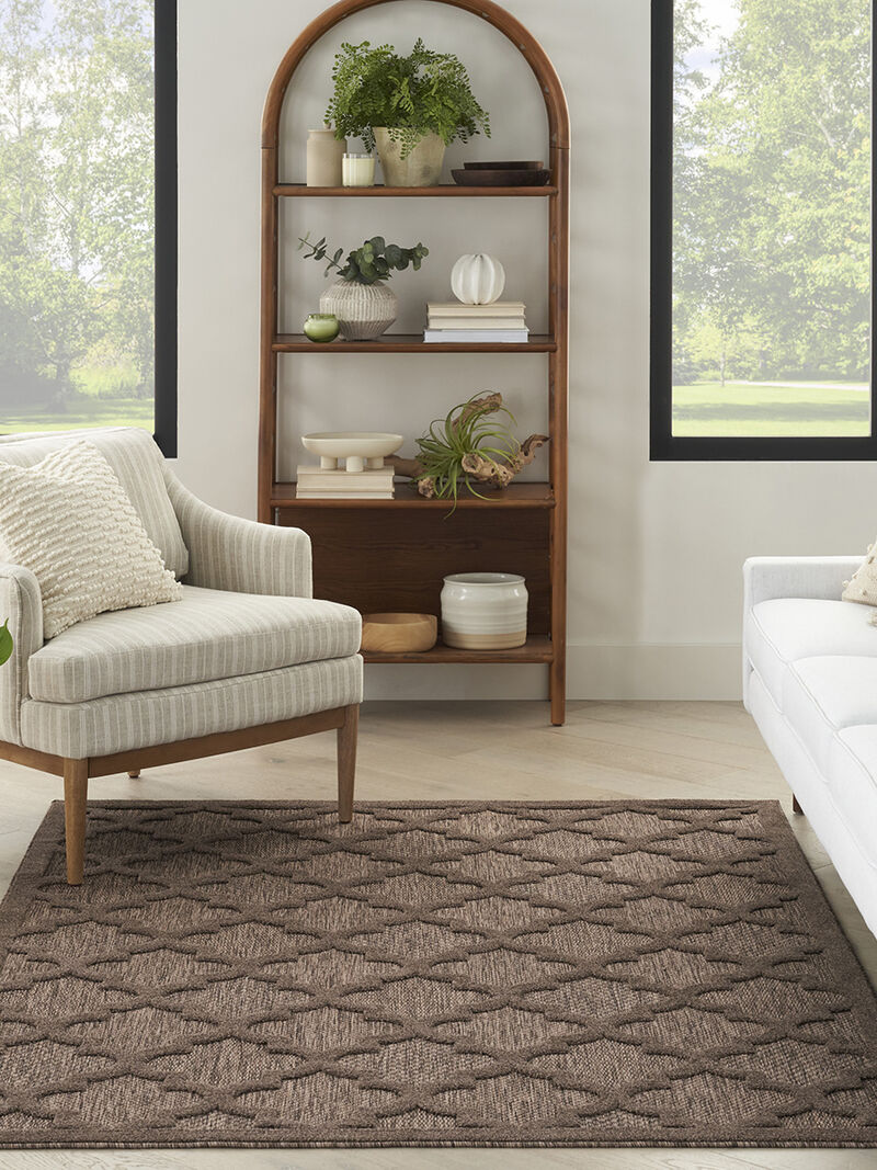 Easy Care NES01 Brown 4' x 6' Rug