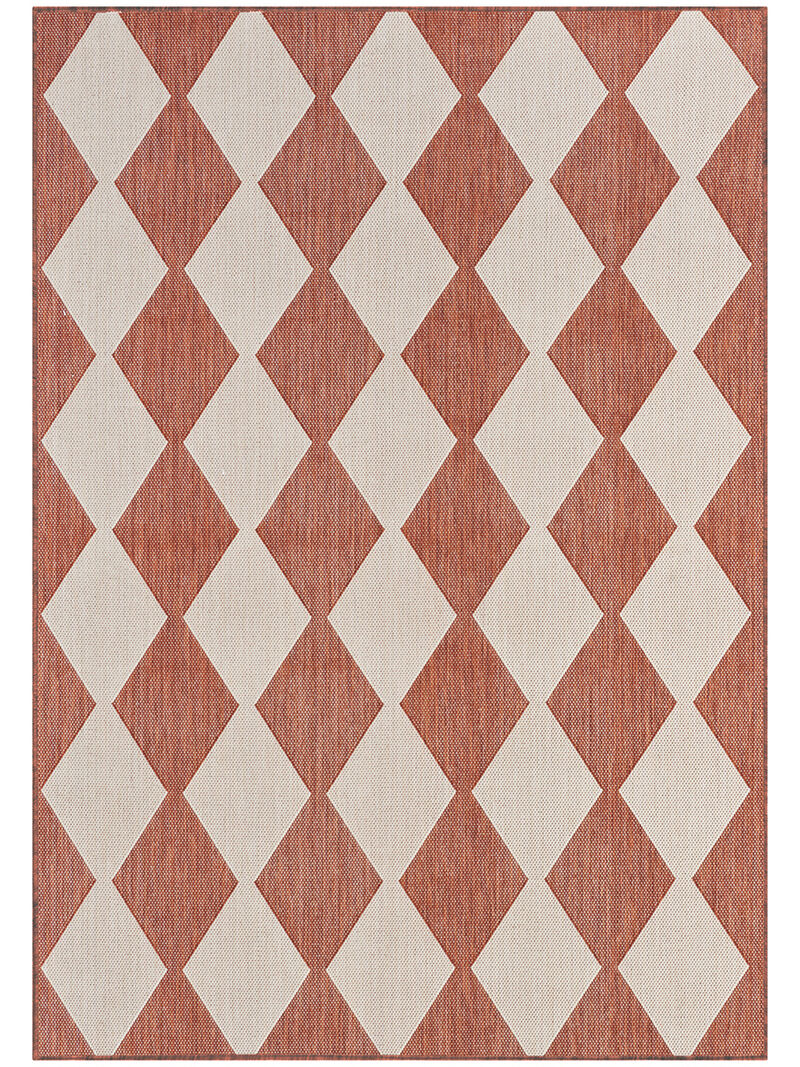 Positano POS04 Terracotta 4' x 6' Rug