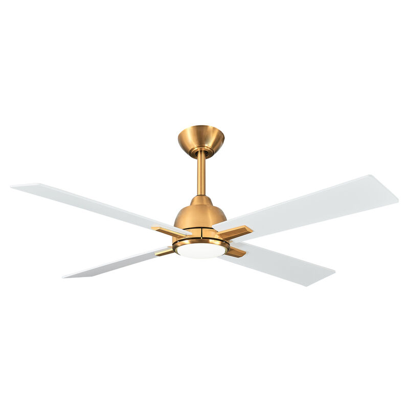 48" Modern Ceiling Fan with Dimmable LED Light, 6-Speed Reversible DC Motor, Remote Control