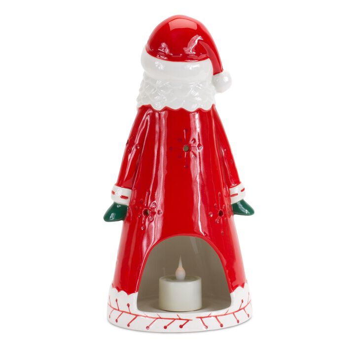 Santa Tea Light Holder for Cozy Christmas Lighting and Holiday Décor