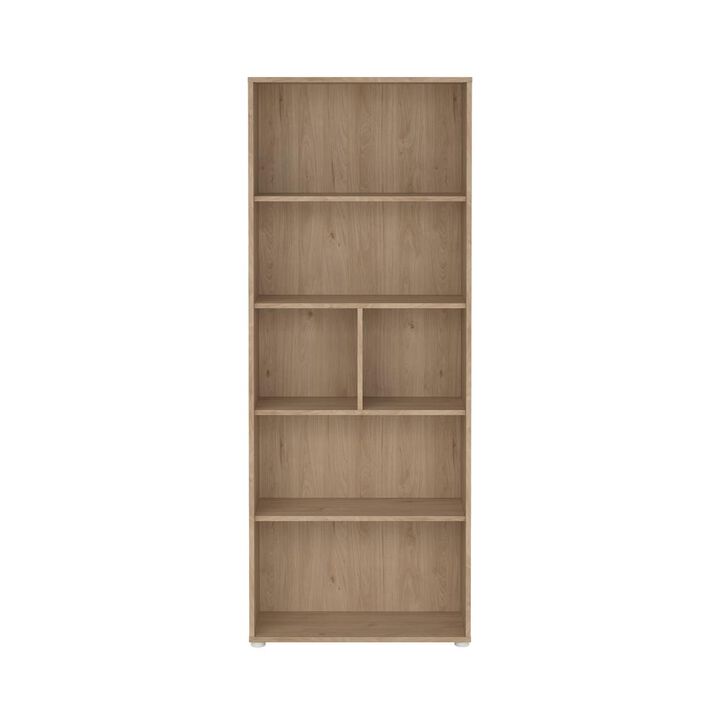 Tvilum Sign 6 Shelf Boockase, Home Office Storage, Jackson Hickory
