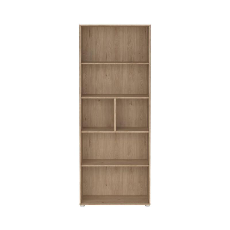 Tvilum Sign 6 Shelf Boockase, Home Office Storage, Jackson Hickory