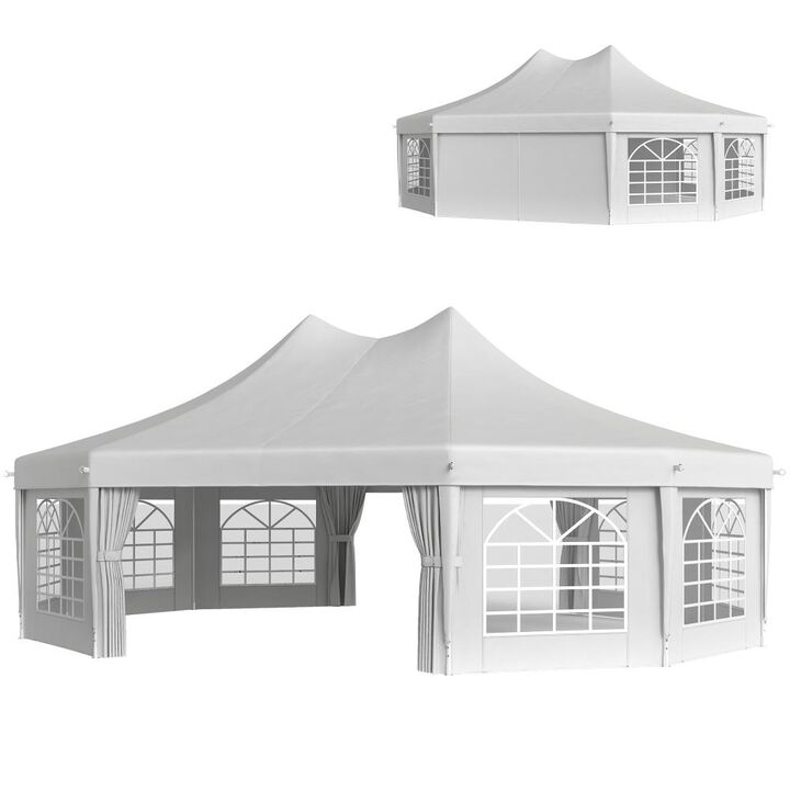 Hivvago 29x21 Party Tent with Pull-Back Doors