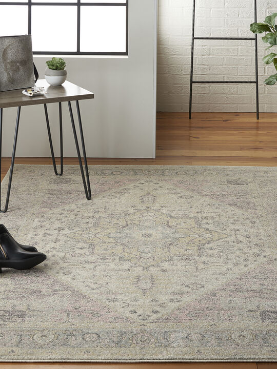 Tranquil TRA06 Ivory/Pink 6' x 9' Rug