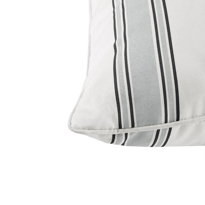 Gracie Mills Frederick 3M Scotchgard Vertical Stripe Outdoor Oblong Pillow