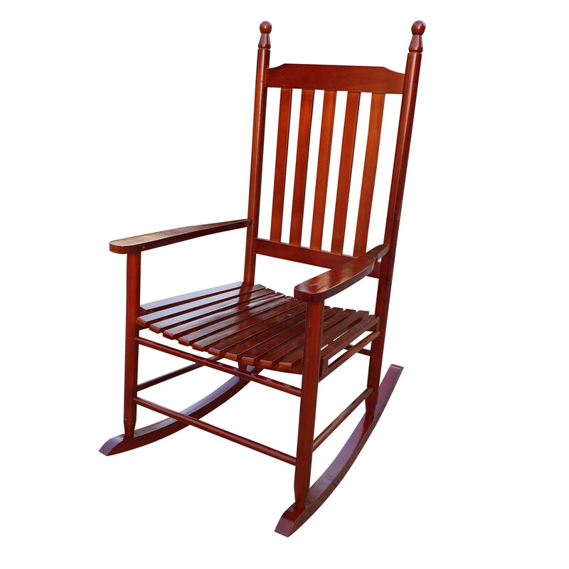 Streamdale Wooden Porch Rocker Chair Brown