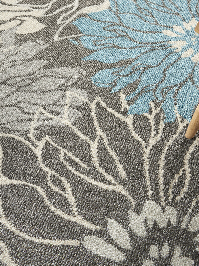 Passion PSN17 Chracoal/Blue 9' x 12' Rug