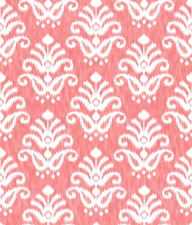 Keaton Coral Medallion Wallpaper