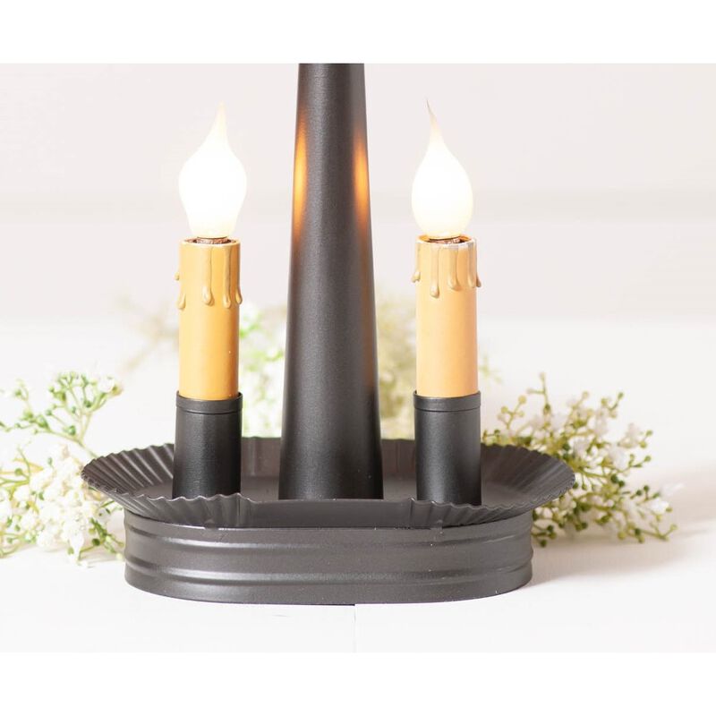 Irvins Country Tinware Oval Double Accent Light In Smokey Black image number 2