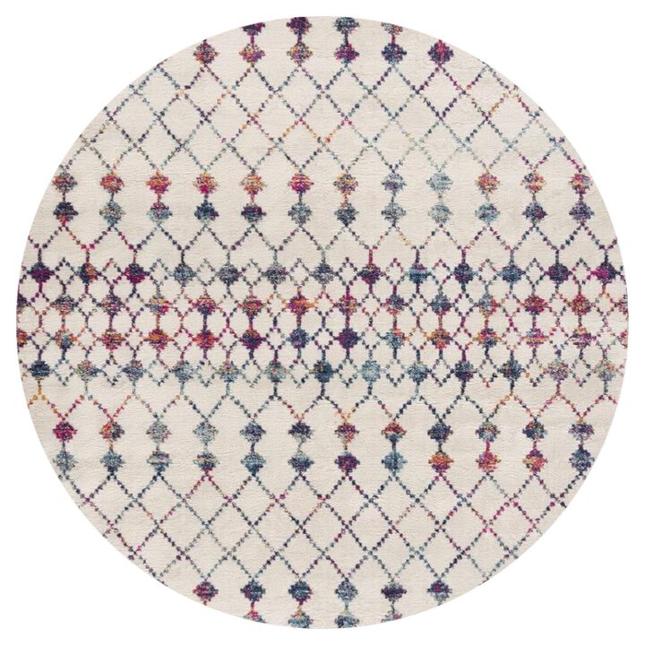 HomeRoots Abstract Round Rug