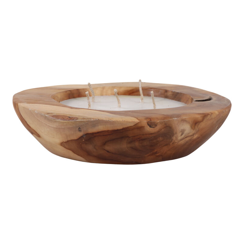 12" Vanilla Teakwood Candle image number 2