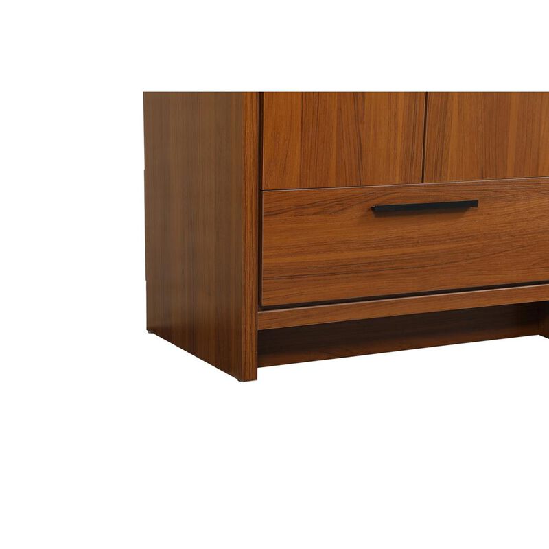 Elegant Kitchen and Bath 30 inch Single bathroom vanity in Teak