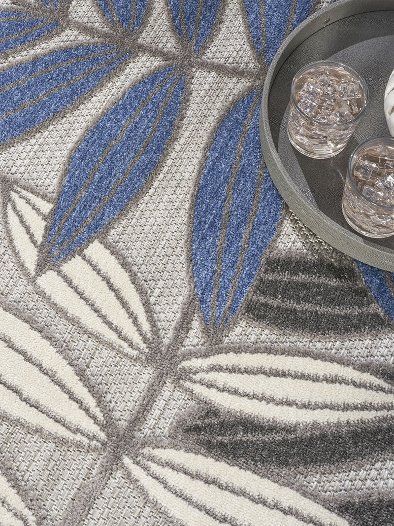 Aloha ALH18 Gray/Blue 6' x 9' Rug